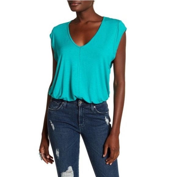Free People V-Neck Bodysuit - Picture 1 of 7